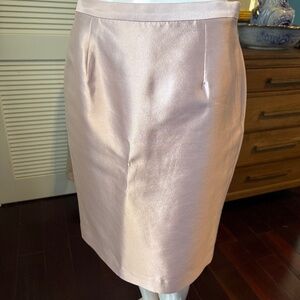 Worth Pink Silk Skirt
